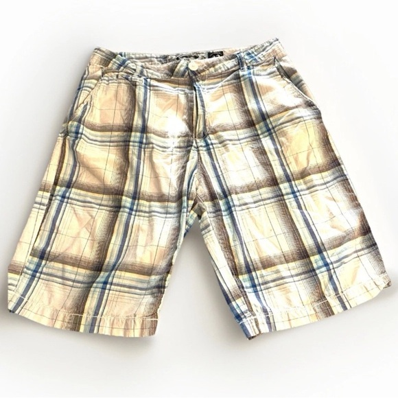 Urban Heritage Selvage Weight 100% Cotton Shorts Men’s Size 32 White Plaid - Picture 1 of 9